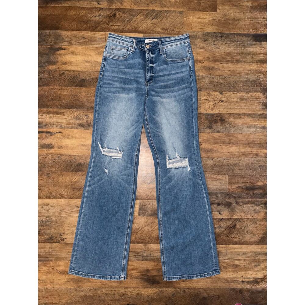 Fly monkey women’s distressed flare jeans - Picture 14 of 16